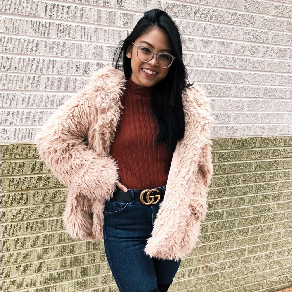 Faux fur jacket